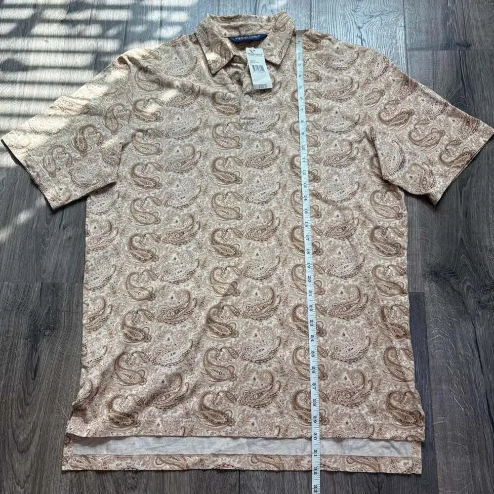 Polo Golf Ralph Lauren Paisley Polo Shirt Fieldstone